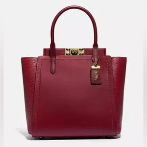 COACH TROUPE TOTE/DEEP RED